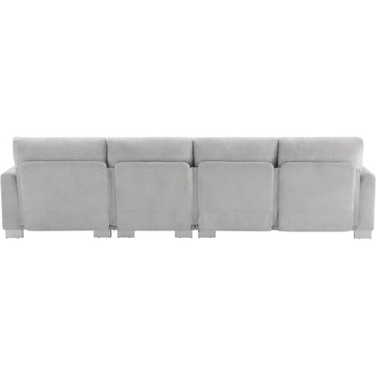 119x55" Modern Oversized Sectional Sofa,L-shaped Luxury Couch Set with 2 Free pillows,5-seat Chenille Indoor Furniture with Chaise for Living Room,Apartment,Office,2 Colors