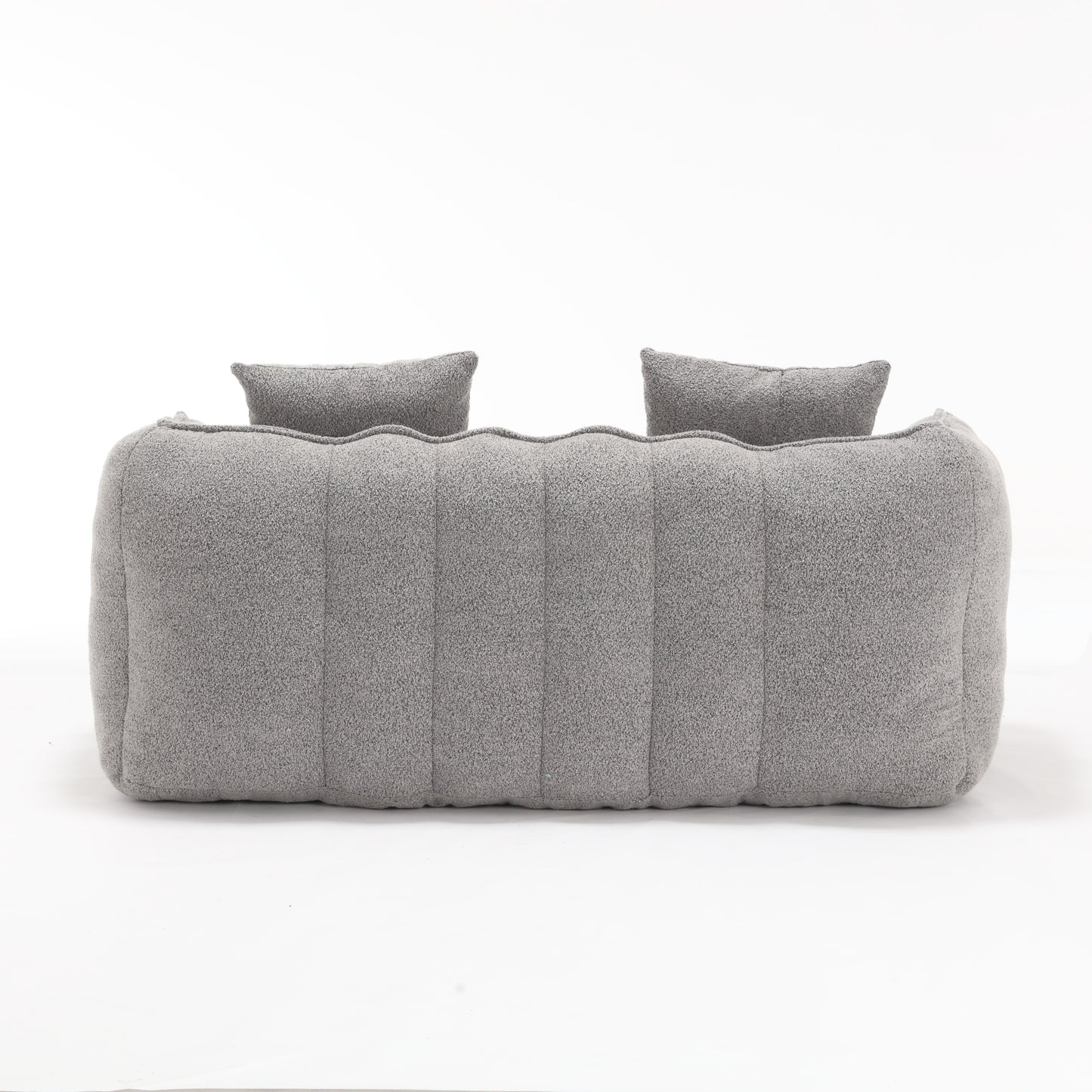 Soft beanbag chair with high resilience foam core for two people. The comfortable square recliner sofa is ideal for family members and friends engaged in games, reading, watching TV