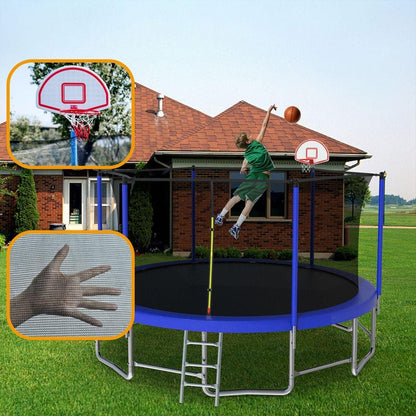 15FT for Kids Children with Safety Enclosure Net Outdoor Backyards Large Recreational Trampoline