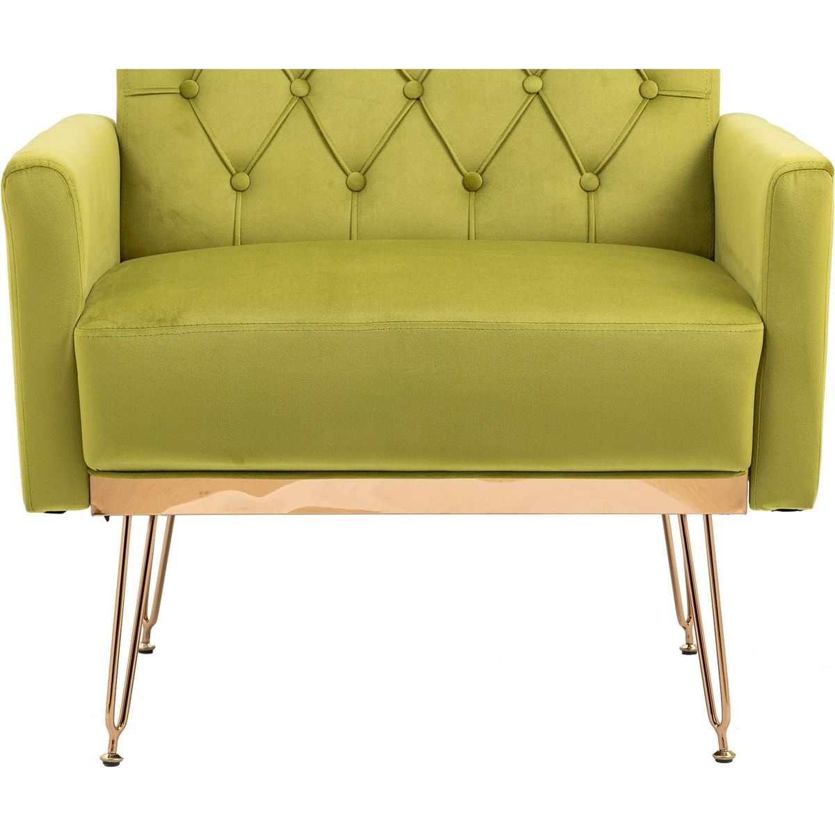 Accent Chair, leisure single sofa with Rose Golden feet