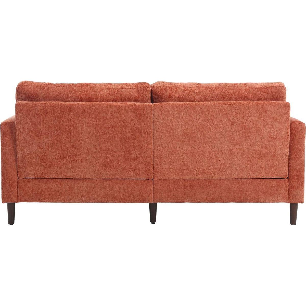 Modern chenille Fabric Loveseat, 2-Seat Upholstered Loveseat Sofa Modern Couch