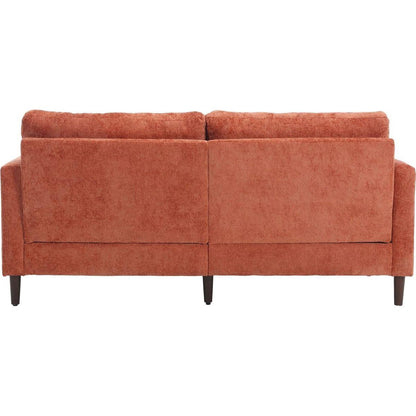 Modern chenille Fabric Loveseat, 2-Seat Upholstered Loveseat Sofa Modern Couch