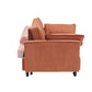 Folding sofa bed, adjustable back, access sofa, recliner, single bed, orange