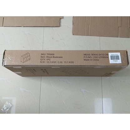 Kids Bookshelf and Toy Organizer, 5 Cubbies Wooden Open Bookcase, 2-Tier Baby Storage Display Organizer with Legs, Free Standing for Playing Room, Bedroom, Nursery, Classroom, White