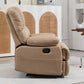 Large Manual Recliner Chair in Fabric for Living Room, Yellow