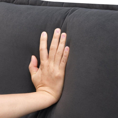 109.8x55.9" Modern U-shaped Sectional Sofa with Waist Pillows,6-seat Upholstered Symmetrical Sofa Furniture,Sleeper Sofa Couch with Chaise Lounge for Living Room,Apartment,2 Color