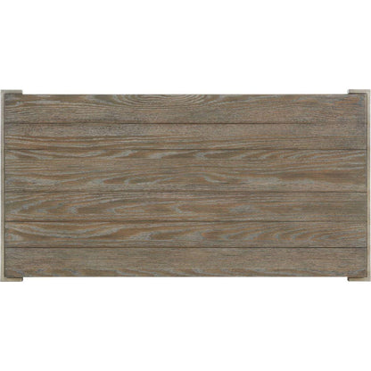 Corbeta 3-Piece Metal Frame Wood Living Room Coffee Table and 2 Chairside Tables Set, Aged Graphite