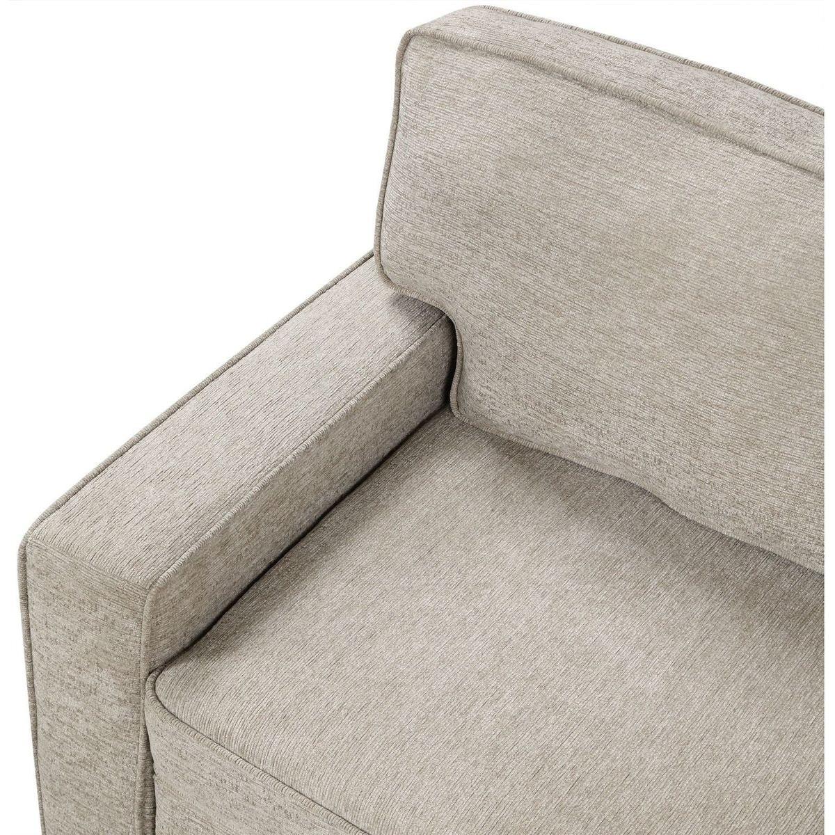 126" L-shaped Sofa Sectional Sofa Couch Pull-out Sofa Bed with Charging Devices and Cup Holders for Living Room, Beige