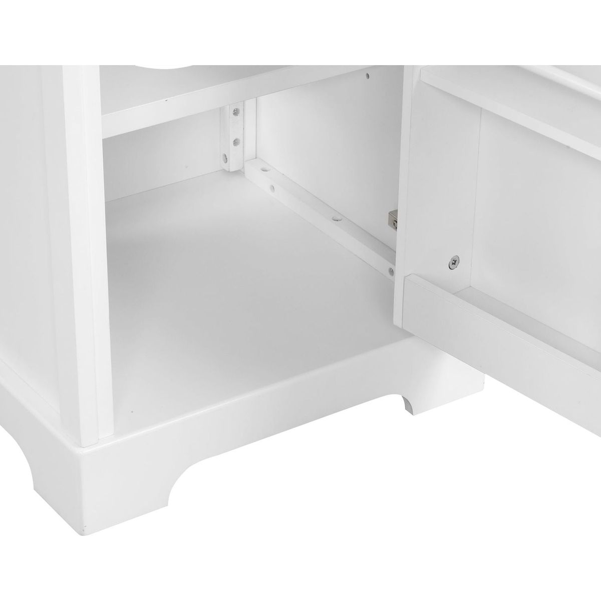 20" Bathroom Vanity with Sink, Bathroom Cabinet with Soft Closing Door, Storage Rack and Adjustable Shelve, White