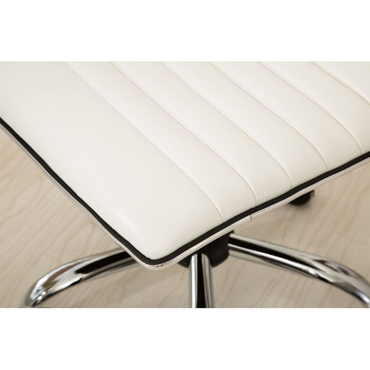 Fremo Chromel Adjustable Air Lift Office Chair, White