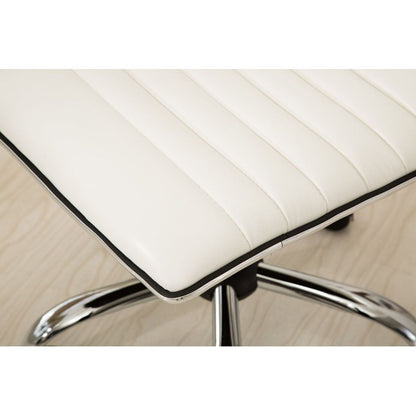 Fremo Chromel Adjustable Air Lift Office Chair, White