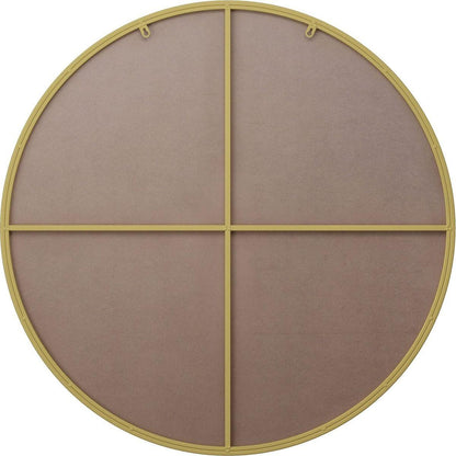 Wall Mirror 36 Inch Gold Circular Mirror Metal Framed Mirror Round Vanity Mirror Dressing Mirror, for Bathroom, Living Room, Bedroom Wall Decor