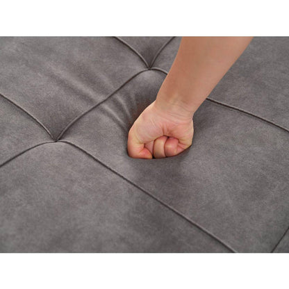 Futon Chair Bed Convertible Chair 3-in-1 Pull Out Sleeper Chair Beds with USB Ports,Wear-resistant and Anti-scratch, Armchair Bed Sleeper for Living Room (Dark Grey Tech cloth)