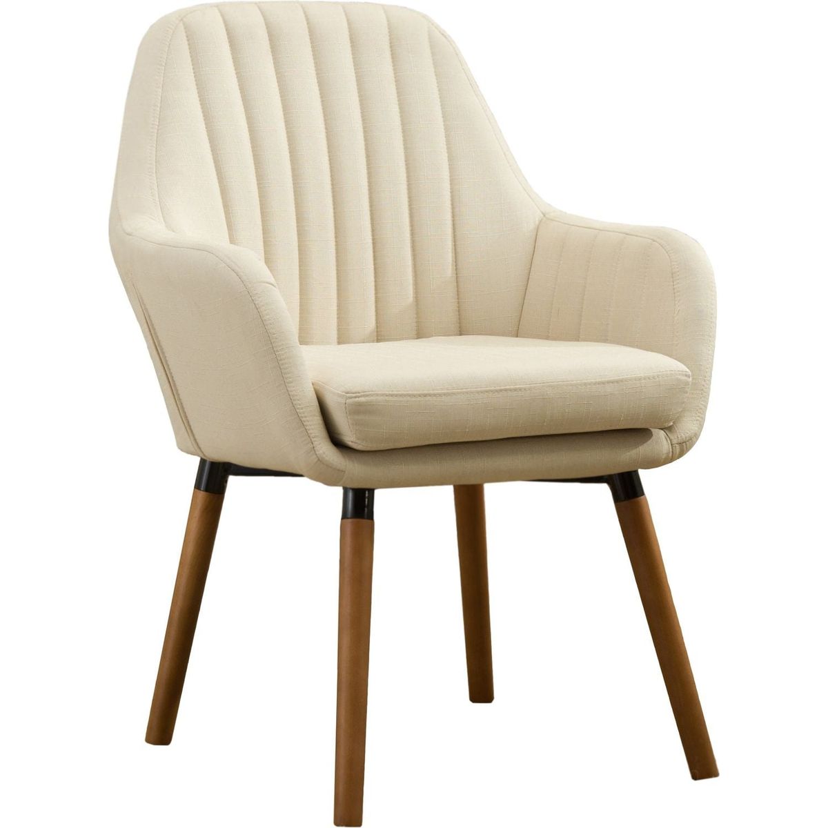 Tuchico Contemporary Fabric Accent Chair, Tan
