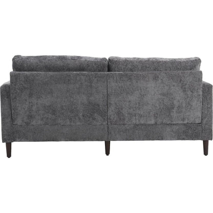 Modern chenille Fabric Loveseat, 2-Seat Upholstered Loveseat Sofa Modern Couch