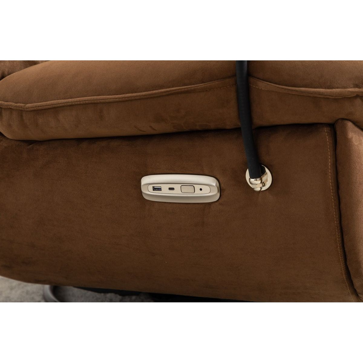 Power Recliner Swivel Glider USB Charger With Bluetooth Music Player Different Function Sleep Working Game and Leisure Model Grey