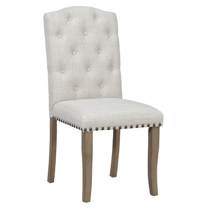 TREXM Farmhouse Dining Chairs and Bench for ST000087AAD-2026 (Natural Wood Wash)
