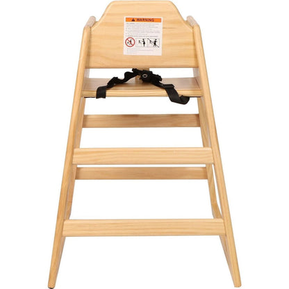 Wooden Double Solid Wood Feeding, Eat & Grow Portable High, Easy to Clean Baby Booster Chair in Natural Finish