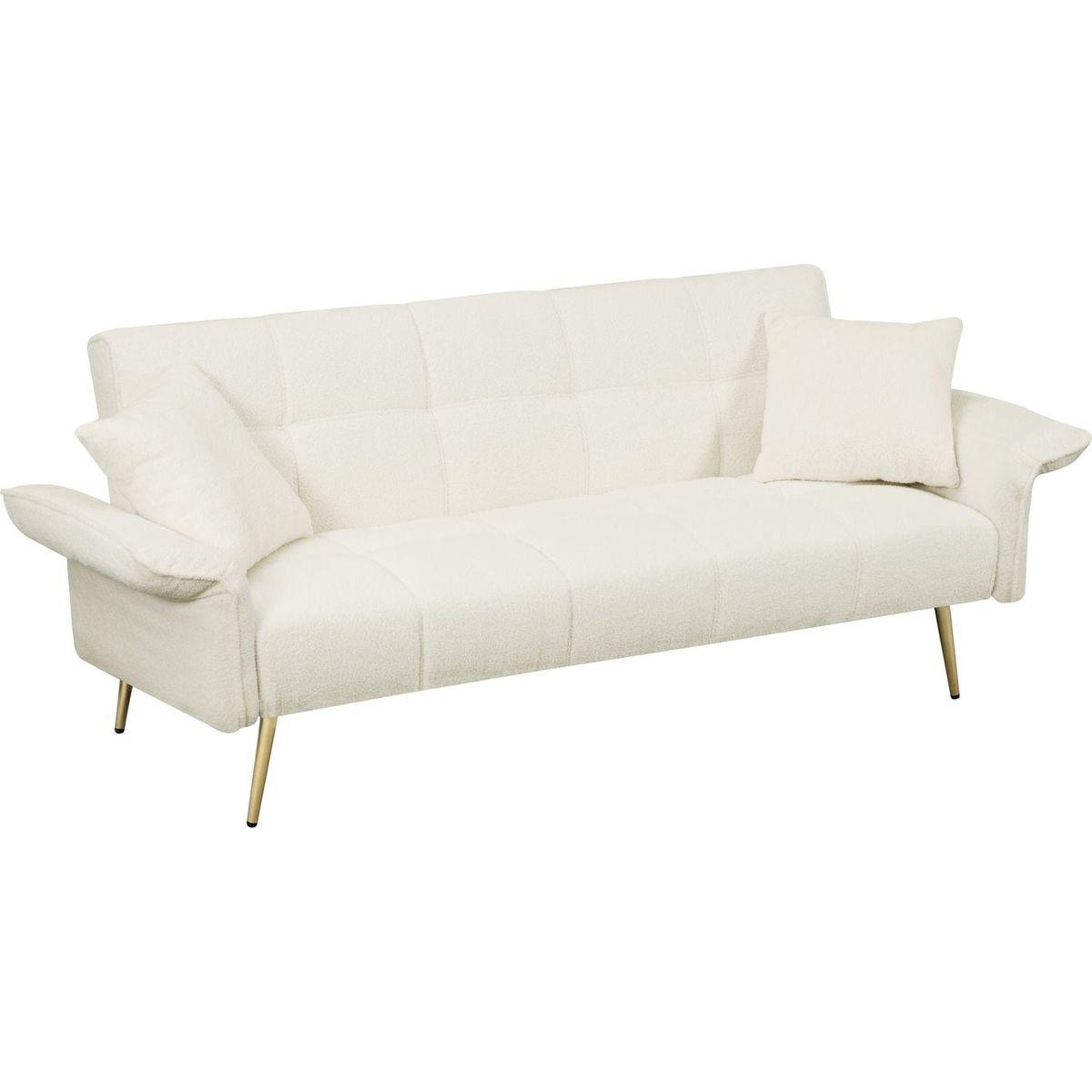 70.1 "futon sofa bed, convertible double sofa bed with folding armrests for living rooms and small Spaces