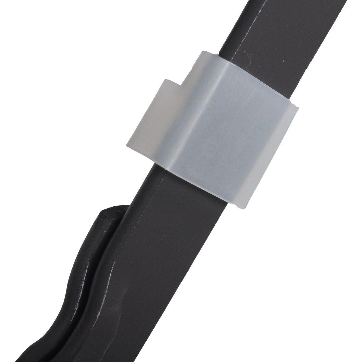 3 Pieces Patio Bistro Balcony Metail Chair Table Set-Gray