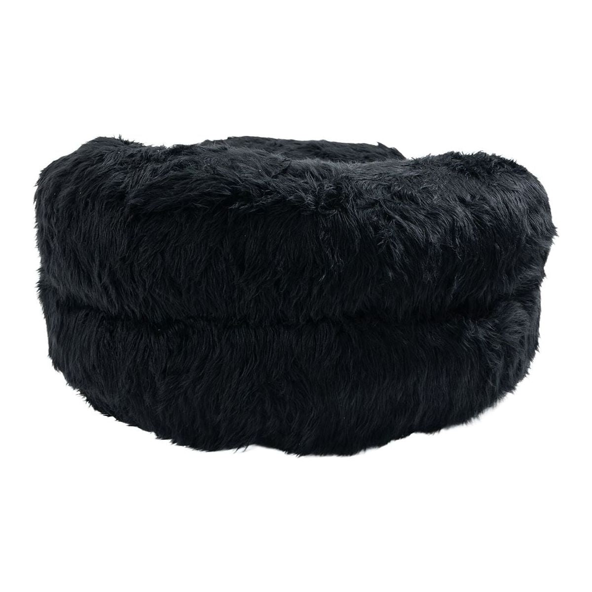 Bean Bag Chair Faux fur Lazy Sofa /Footstool Durable Comfort Lounger High Back Bean Bag Chair Couch for Adults and Kids, Indoor