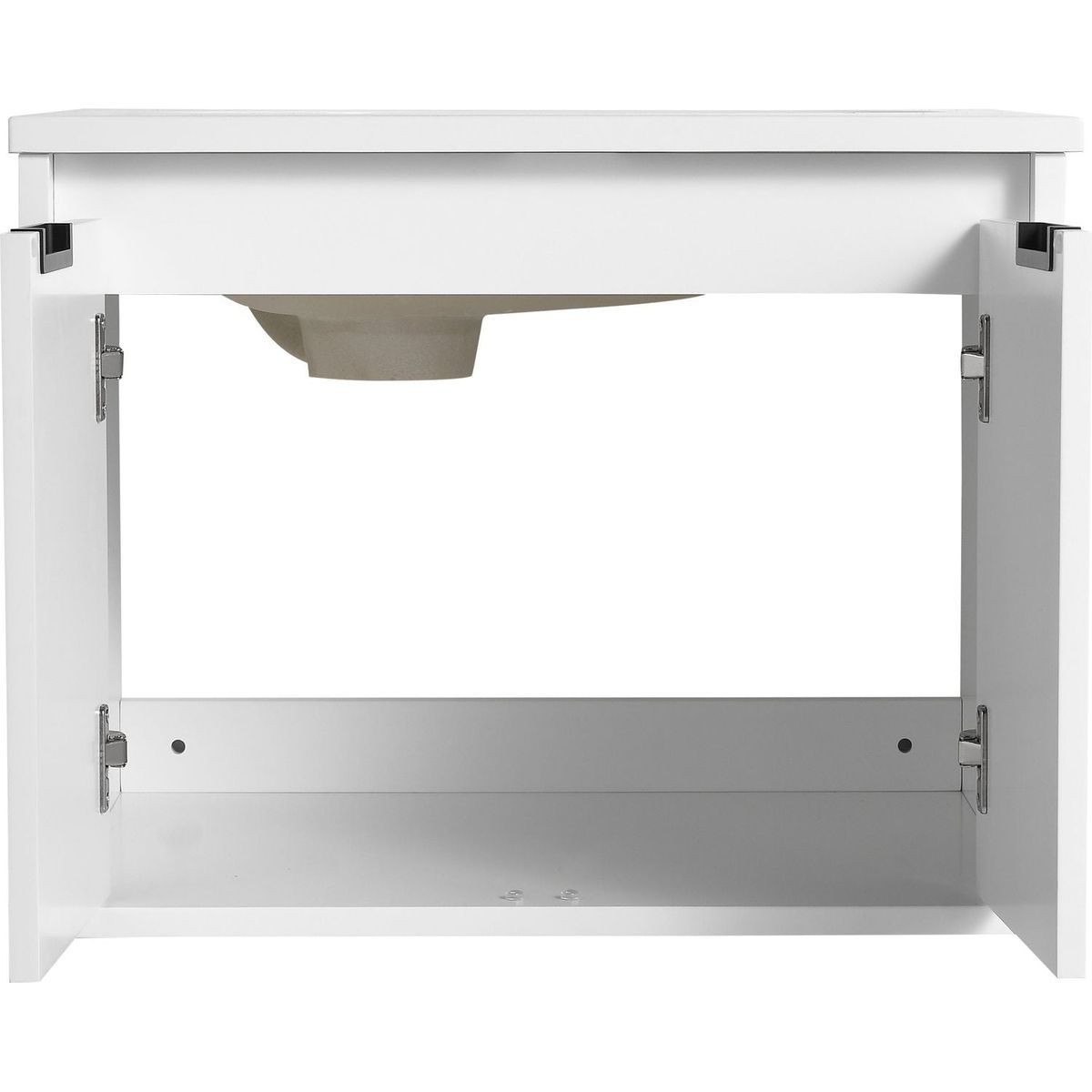 24 Inch Wall Mounted Bathroom Vanity With SInk, Soft Close Doors, For Small Bathroom (KD-PACKING)