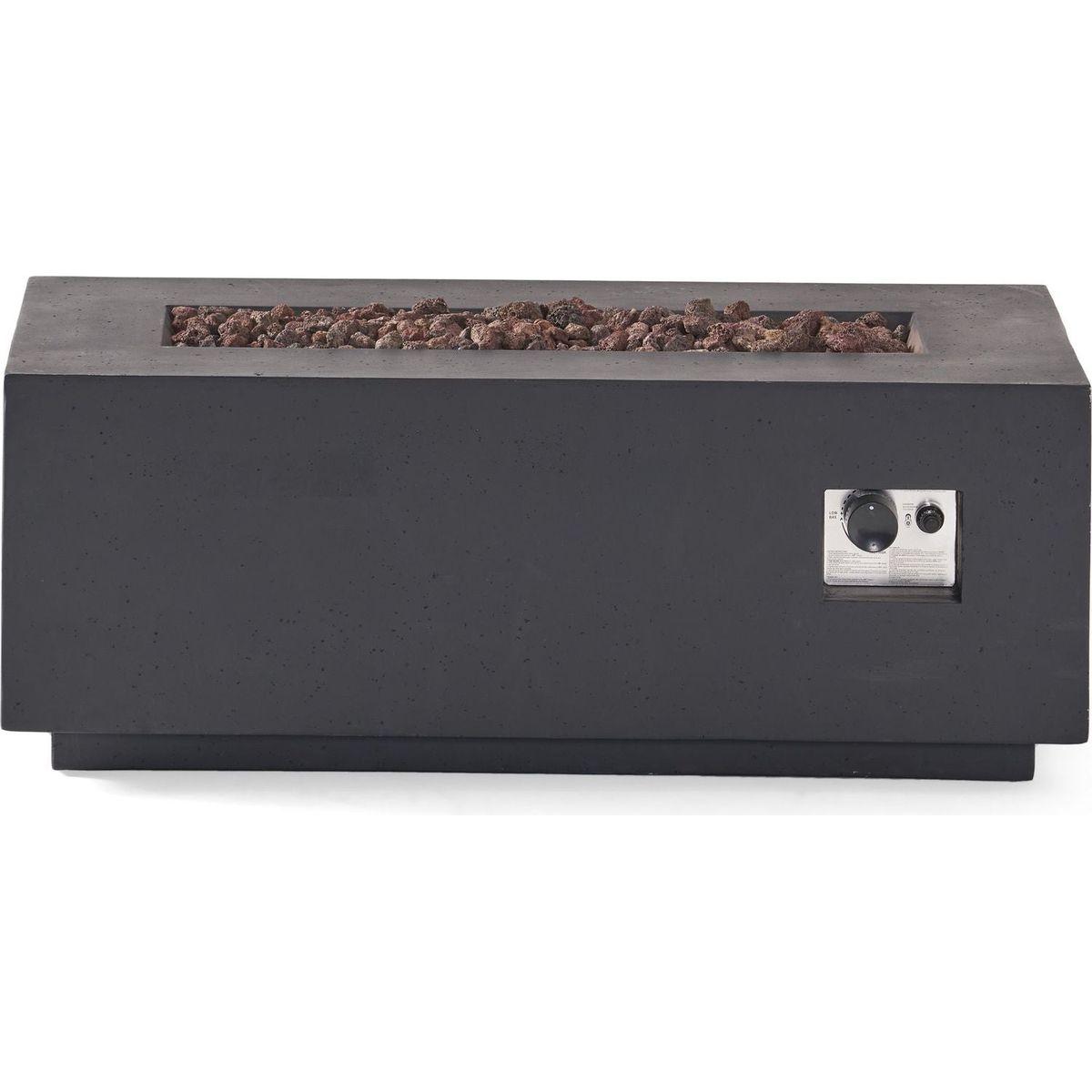 40" RECTANGULAR MGO FIRE PIT - 40 000 BTU