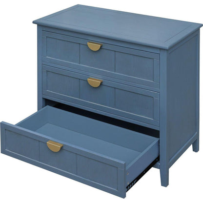 3 Drawer Cabinet, American Furniture,Suitable for bedroom, living room, study