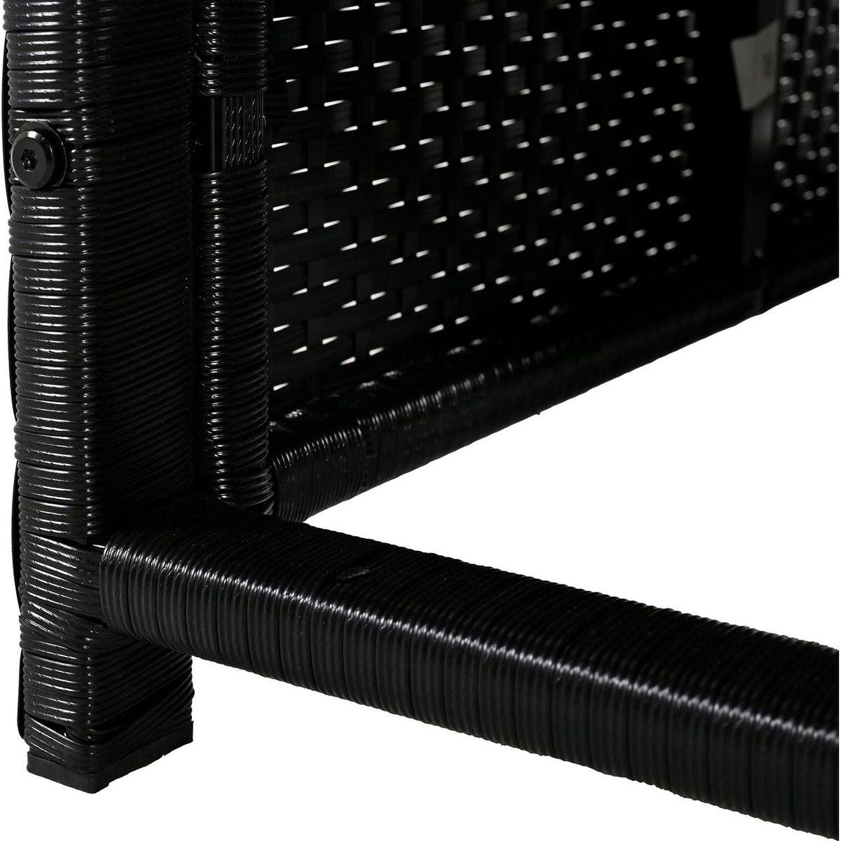 Spa Surround Spa Frame Quadrilateral Outdoor Rattan Sectional Sofa Set with Mini Sofa,Wooden Seats and Storage Spaces, Beige