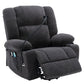 Power Lift Recliner Chair Electric Recliner for Elderly Recliner Chair with Massage and Heating Functions, Remote, Phone Holder Side Pockets and Cup Holders for Living Room, Black