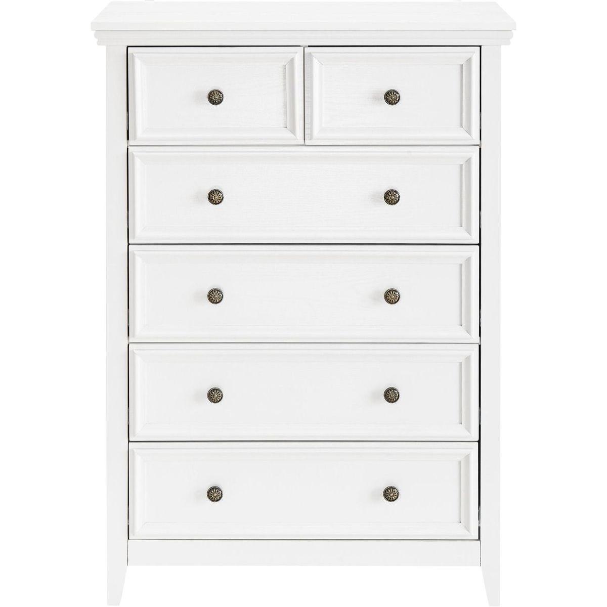 Modern 6 Drawers Dresser 6 Drawers Cabinet,Chest of Drawers Closet Organizers and Storage Clothes Storage Drawers Cabinet for Living Room, Farmhouse Dresser Organizer white