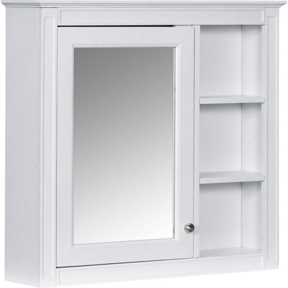 30" x 28" Medicine Cabinet, Wall Mounted Bathroom Storage Cabinet, Modern Bathroom Wall Cabinet with Mirror,Medicine Cabinet, Mirror Cabinet with 3 Open Shelves (Not Include Bathroom Vanity)