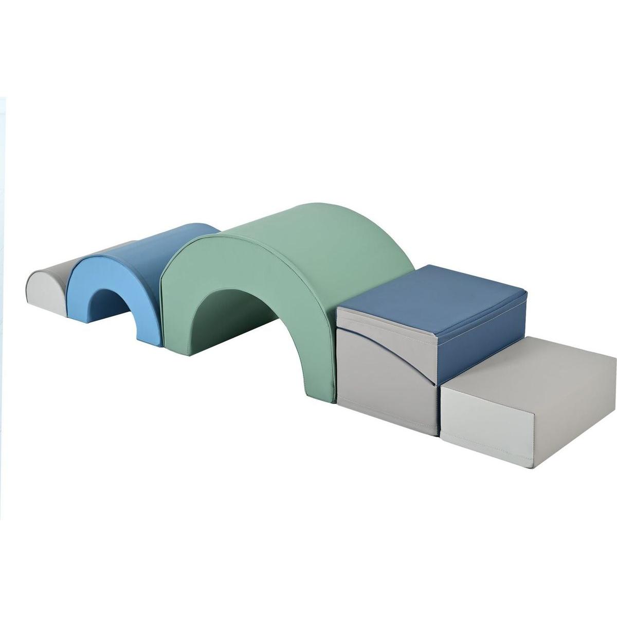 5-Piece Kids Climbing Toys for Toddlers, Foam Climbing Blocks for Babies, Kids Crawling and Climbing Indoor Active Play Structure
