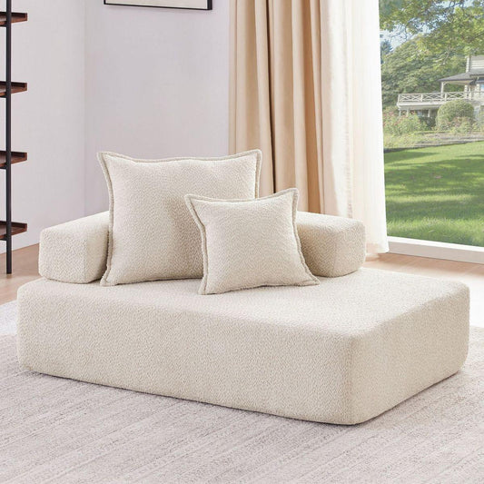 Lounge Frame for Oversized Modular U Shaped Sectional Sofa,Luxury Boucle Floor Couch Set,Convertible Sleeper Couch,Spacious Foam-Filled Sofa Bed for Living Room