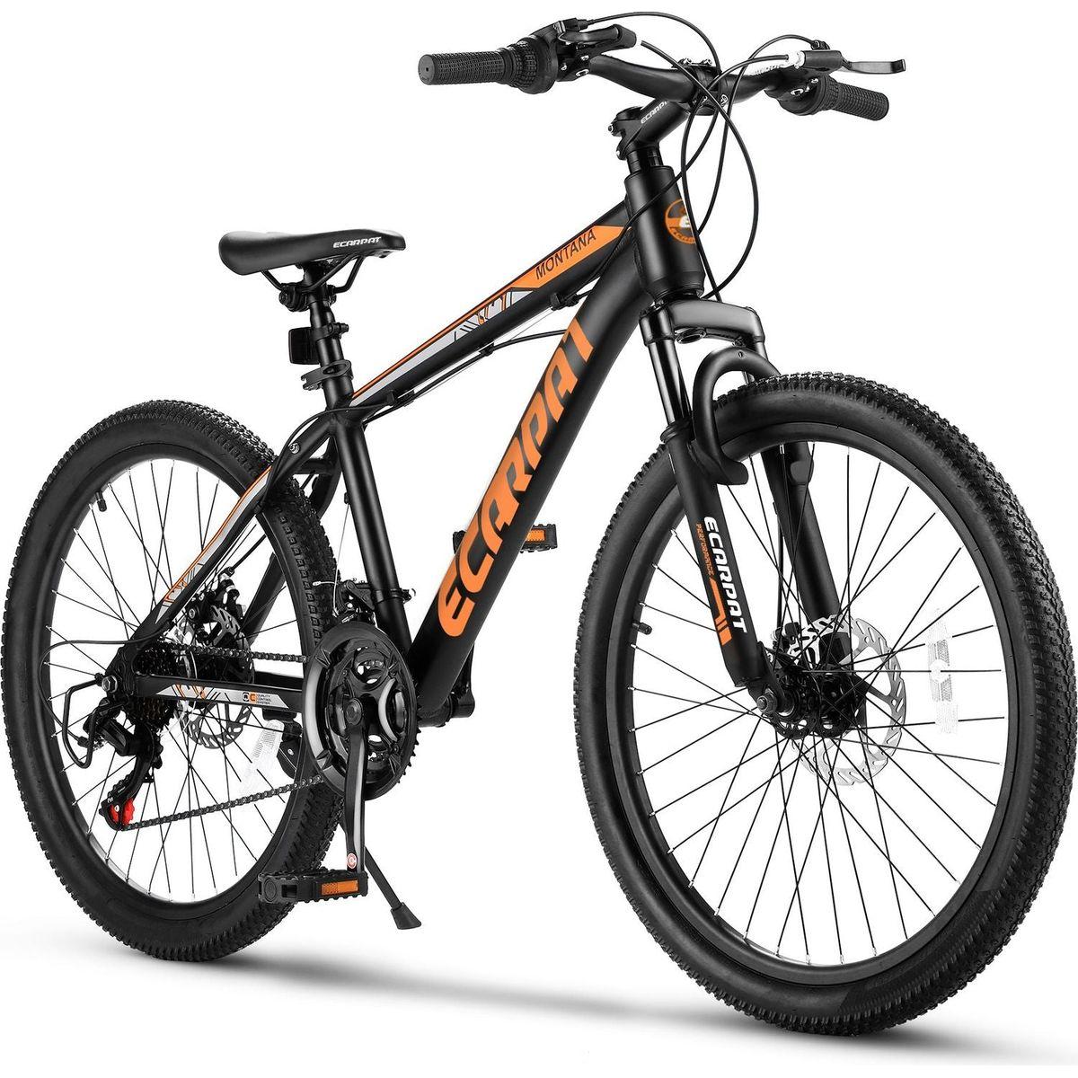 24 inch Mountain Bike Bicycle for Adults Aluminium Frame Bike Shimano 21-Speed with Disc Brake