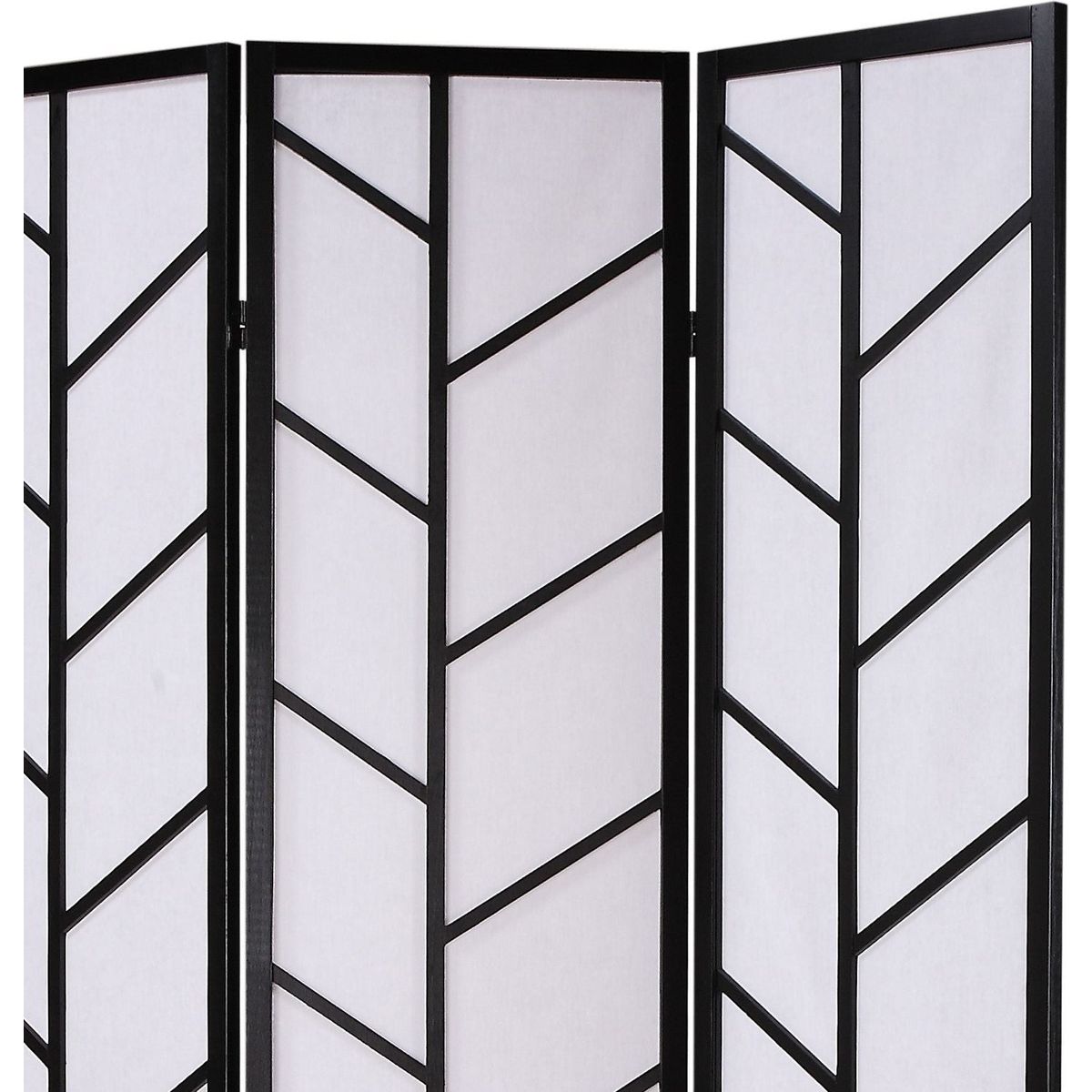 3-Panel Climbing Screen Room Divider, Black