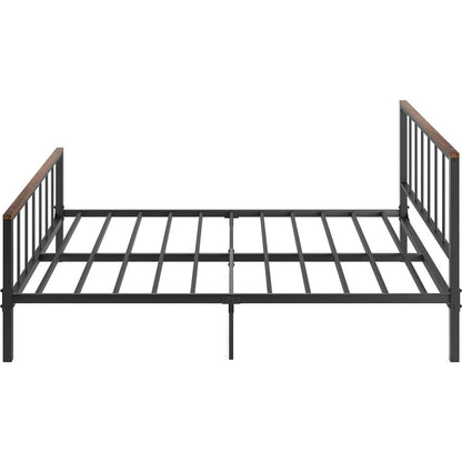 Metal Platform Bed frame with Headboard and Footboard,Sturdy Metal Frame, No Box Spring Needed(Full)