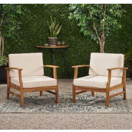 PERLA CLUB CHAIRS SET OF 2, CREAM