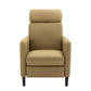 Modern Artistic Color Design Adjustable Recliner Chair PU Leather for Living Room Bedroom Home Theater, Mustard Green