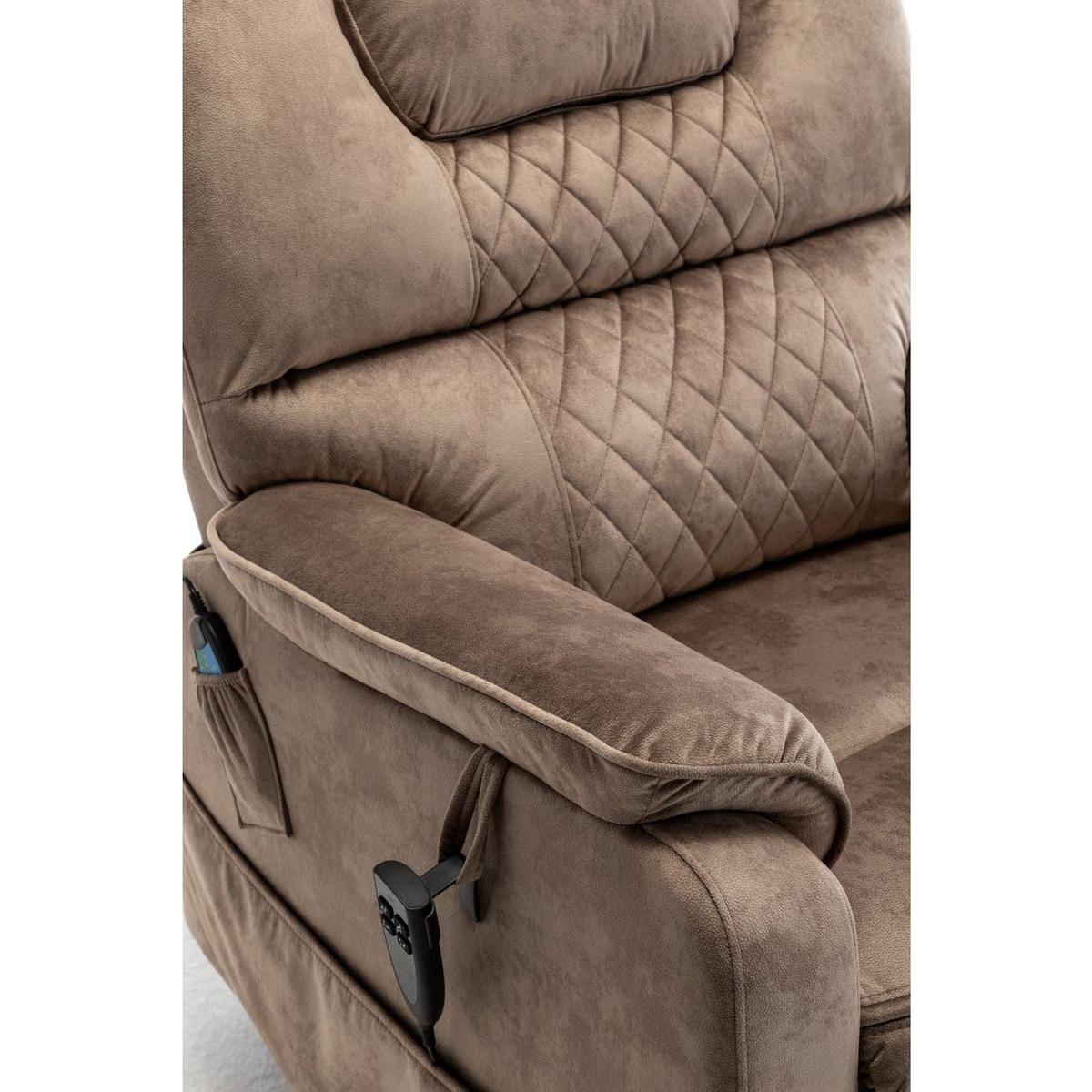 Lounge chair lift chair relax sofa chair sitting room furniture sitting room power supply elderly electric lounge chair (180 degree lying flat) - Streamdale Furniture