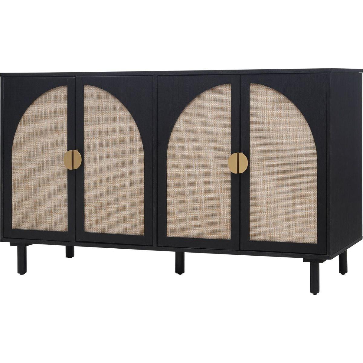 4 Door Cabinet, Suitable for Bedroom, Living Room, Study