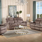 Zubaida Glider Recliner, 2-Tone Chocolate Velvet