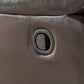 Brown PU Glider Recliner with Swivel, Manual Reclining Chair