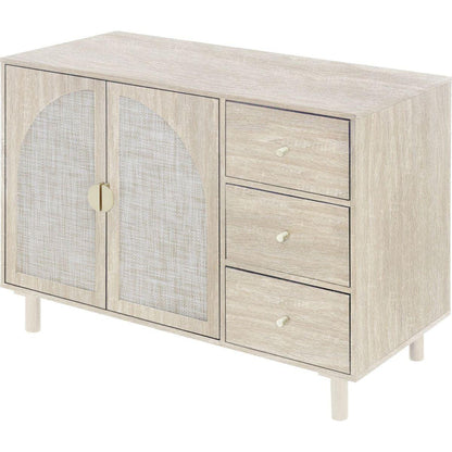 2 Door 3 Drawer Cabinet, Suitable for Bedroom, Living Room, Study