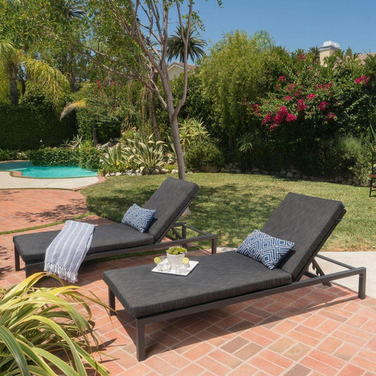 NAVAN CHAISE LOUNGE - DARK GREY