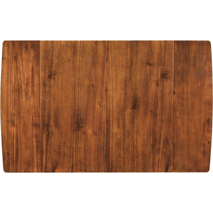 3-Piece Wood Drop Leaf Breakfast Nook Dining Table Set with 2 X-back Chairs for Small Places, Brown