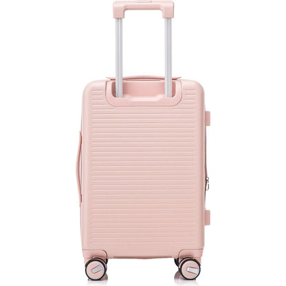 Luggage Sets 3 Piece(20/24/28), Expandable Carry On Luggage with TSA Lock Airline Approved, 100% PC Hard Shell and Lightweight Suitcase with Front Pocket and Spinner Wheels