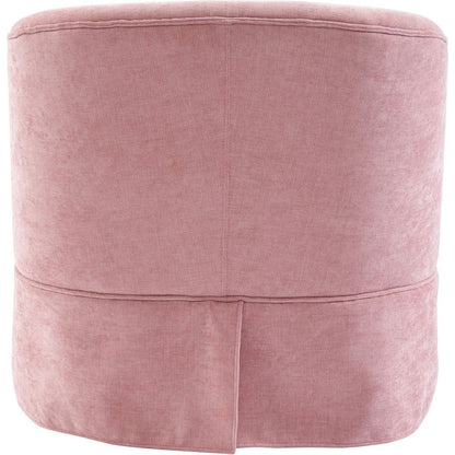 degree Swivel Accent Armchair Linen Blend PINK