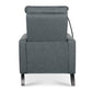 Recliner Chairs for Adults, Adjustable Recliner Sofa with Mobile Phone Holder & Cup Holder, Modern Reclining Chairs Fabric Push Back Recliner Chairs for Living Room, Bedroom, Gray