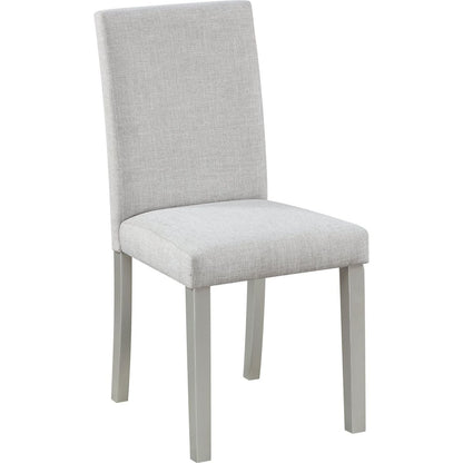 Wooden Dining Rectangular Table with Bench, Kitchen Table with Bench for Small Space, 6 Person Dining Table, Silver grey